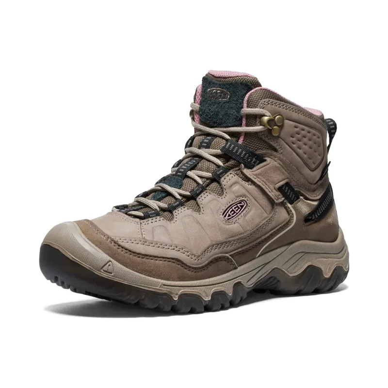 Keen Womens Targhee IV Mid Waterproof Wide Original fit Walking Boots Brindle/Nostalgia Rose-6