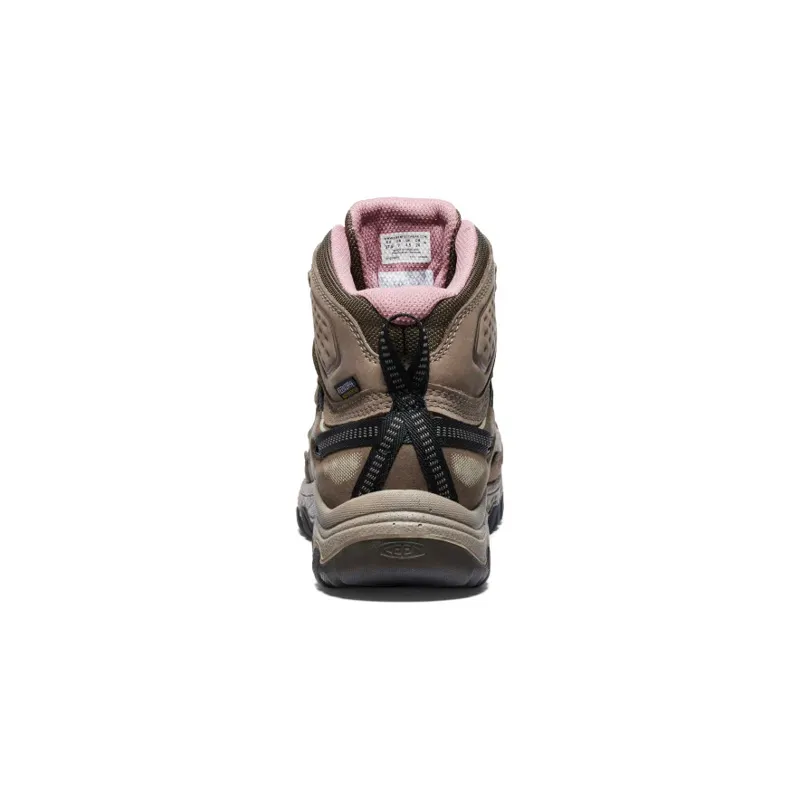 Keen Womens Targhee IV Mid Waterproof Wide Original fit Walking Boots Brindle/Nostalgia Rose-4
