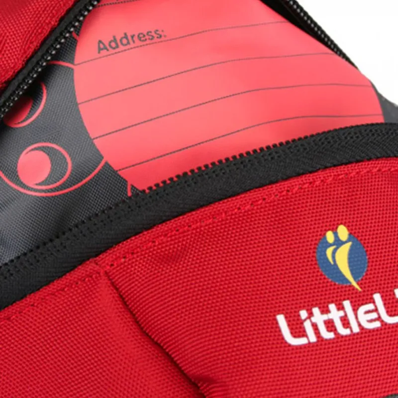 Littlelife Toddler Backpack with Rein - Ladybird-2