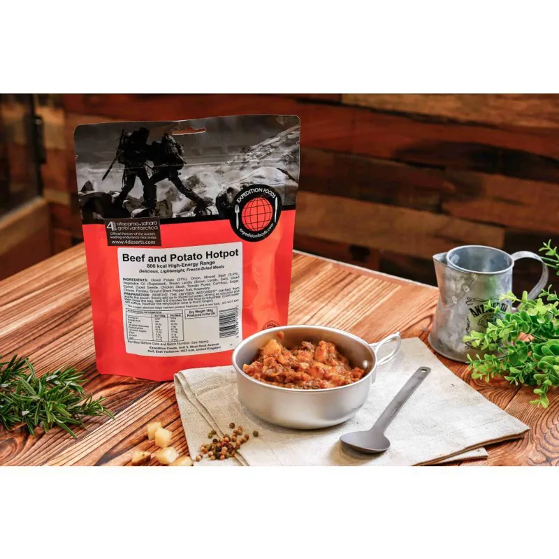 Expedition Foods Freeze Dried Beef and Potato Hotpot 800kcal DF GF-5