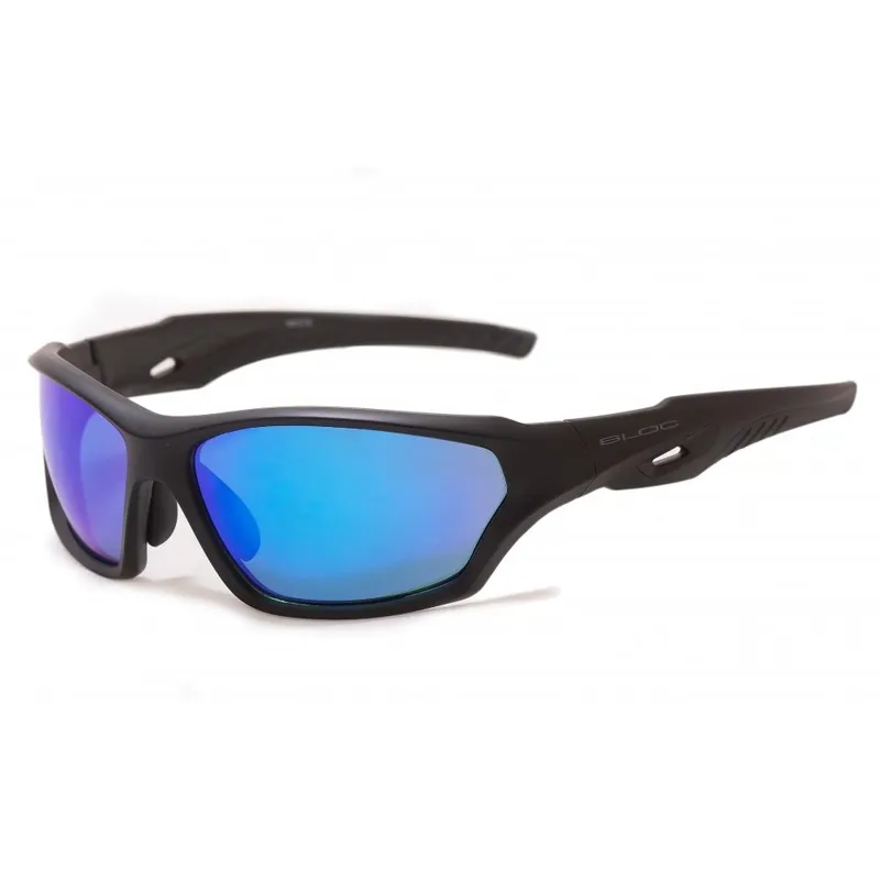 Bloc Beck XMB80 Black/Blue Mirror Sunglasses
