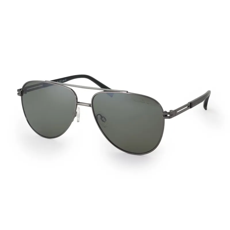 Bloc Mexico FJ10 Sunglasses - Gunmetal Grey / Green