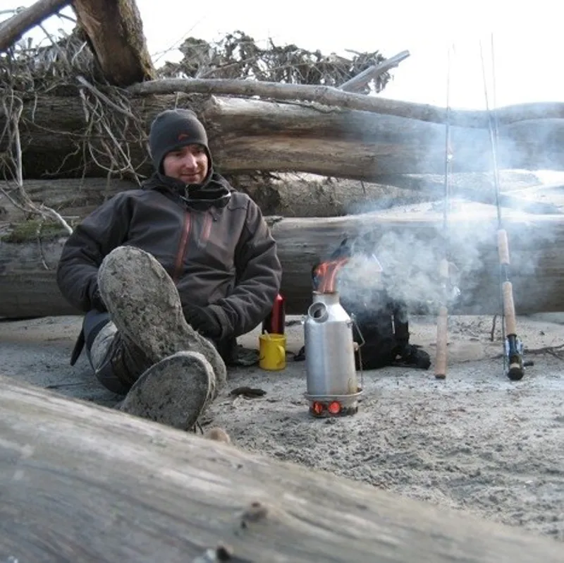 Kelly Kettle 'Trekker' Stainless Steel Storm Kettle Kit 0.6L-6