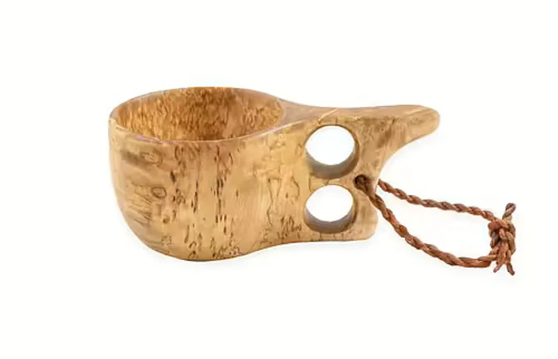 Casstrom Curly Birch Kuksa with 2-Finger Handle-1
