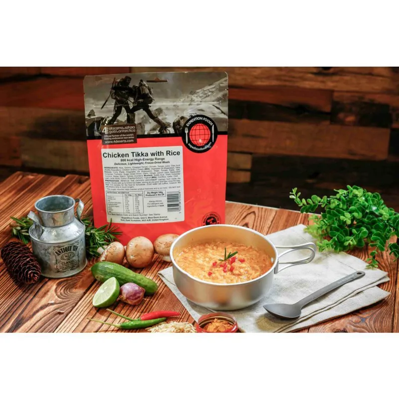 Expedition Foods Freeze Dried Chicken Tikka with Rice Meal for Two - GF-5