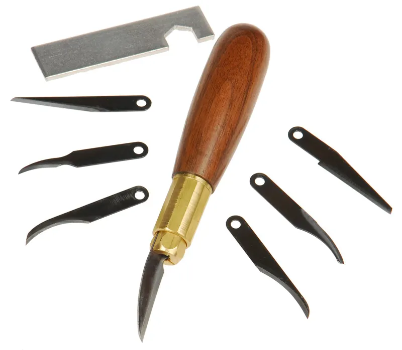 Razor Edge Basic Carving Kit - 7 Detail Carbon Steel Carving Blades