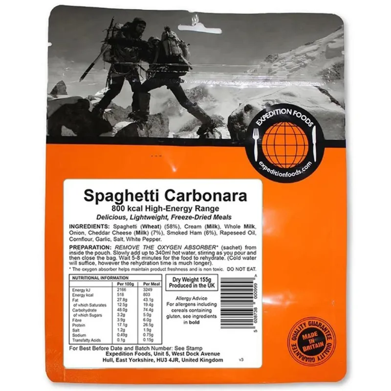 Expedition Foods Freeze Dried - Spaghetti Carbonara