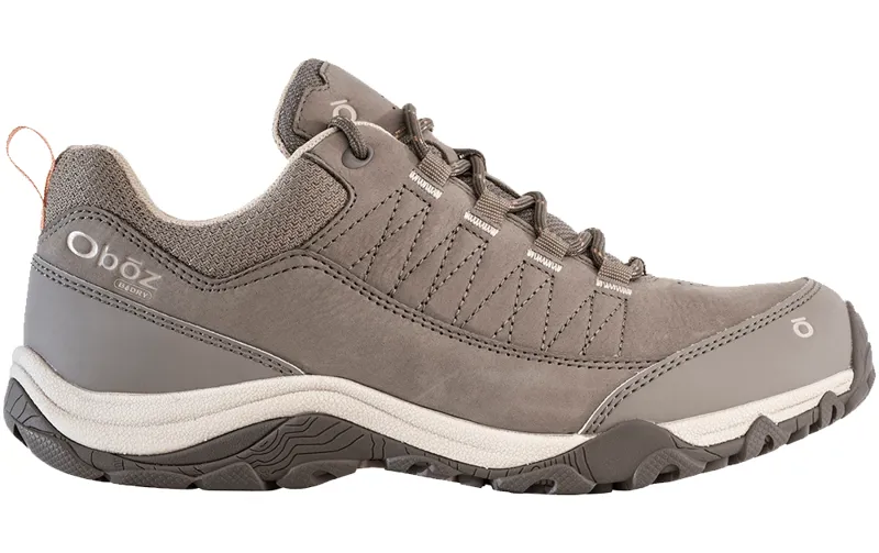 Oboz Women's Ousel Low Waterproof BDRY Walking Shoe - Cinder Stone -1