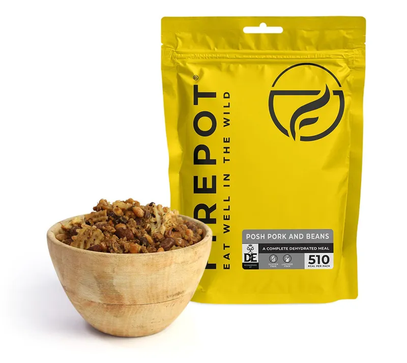 Firepot Foods Posh Pork and Beans 135g GF - LF - DofE Approved