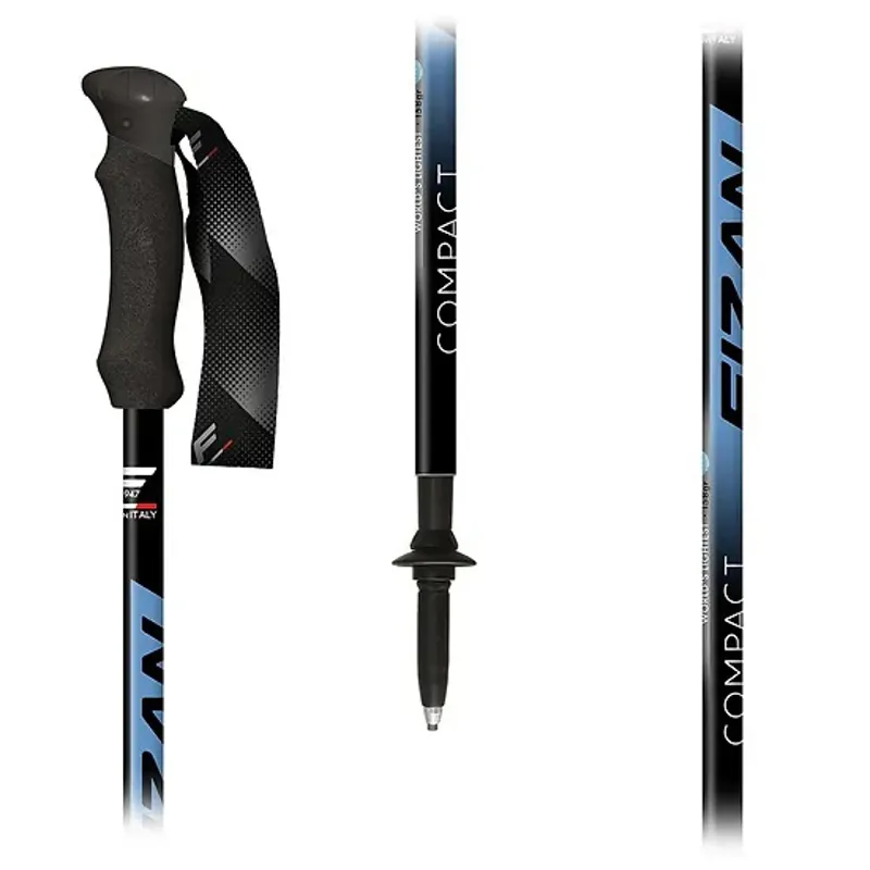 Fizan Compact Trekking Pole - Pair - Blue-1