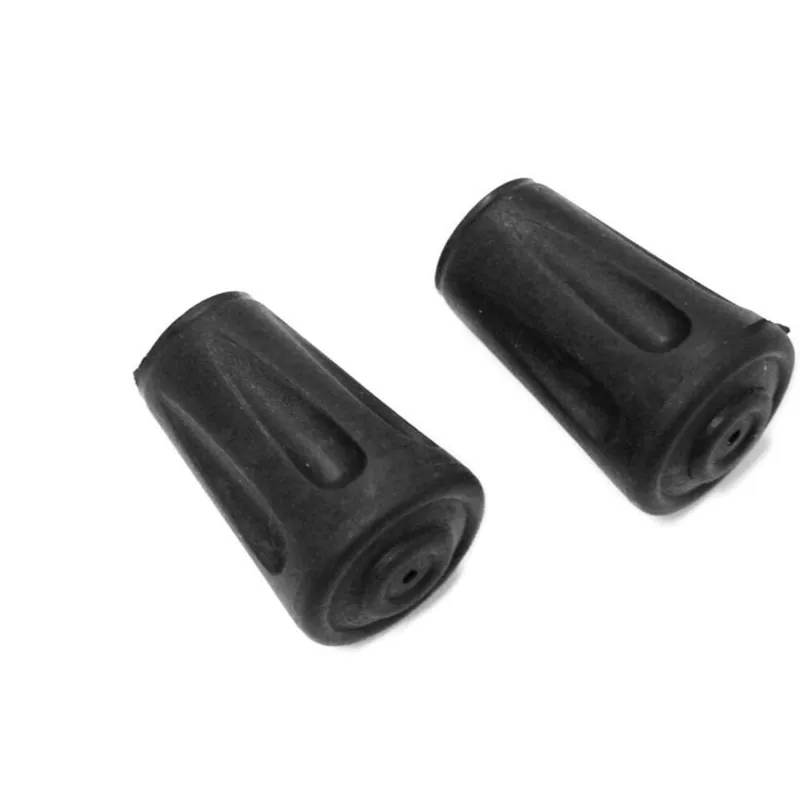 Fizan Rubber Walking Pole Tip with Steel Ring - Pair