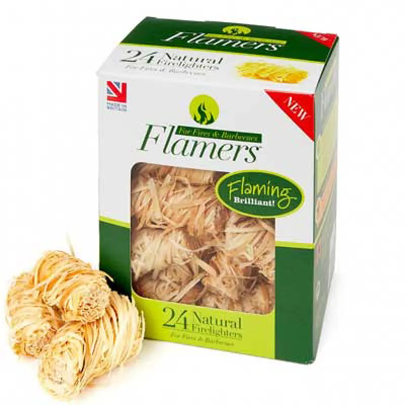 Flamers Natural Wood Firelighters 24 Pack