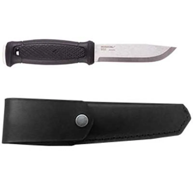 Mora Garberg Full Tang Bushcraft Knife Stainless - Leather Sheath