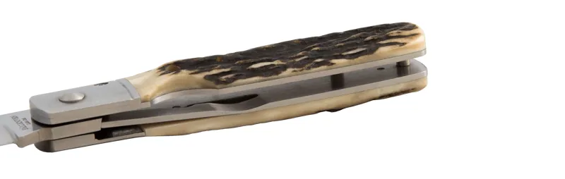 Fallkniven GPbm Gentlemans Pocket Knife Stag Handle-5