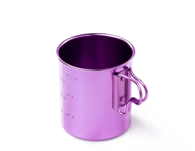 GSI Bugaboo Cup  - Anodized Aluminium 414ml camping cup - Purple