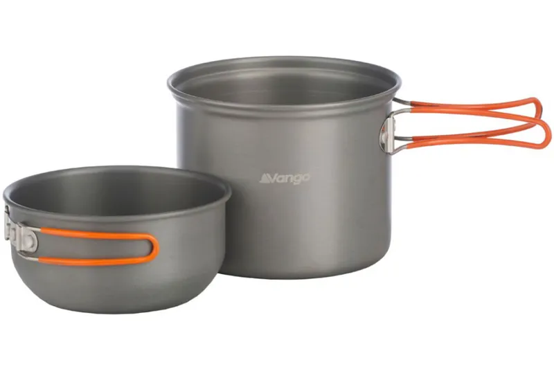 Vango Hard Anodised Cook Kit Pan Set for 1 Person