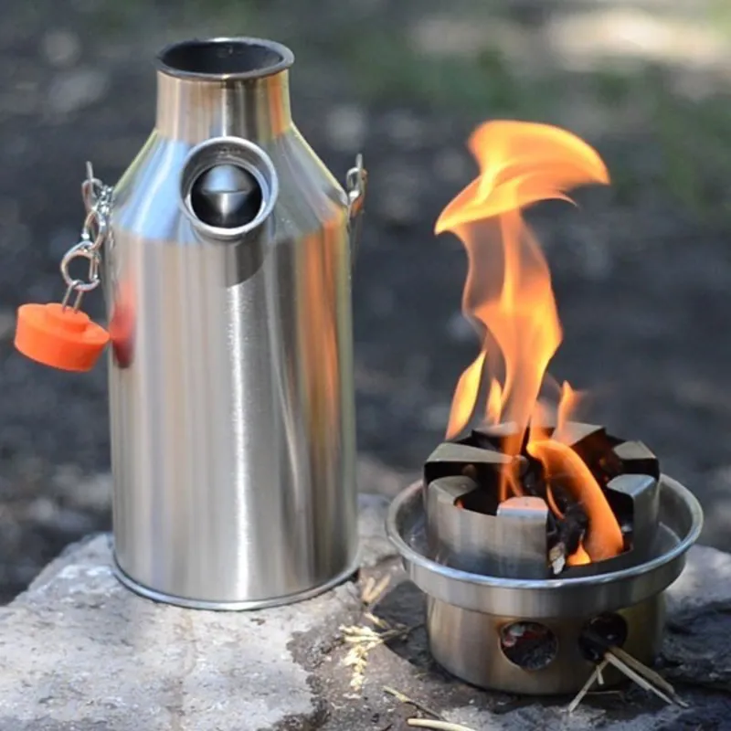 Kelly Kettle 'Trekker' Stainless Steel Storm Kettle Kit 0.6L-1