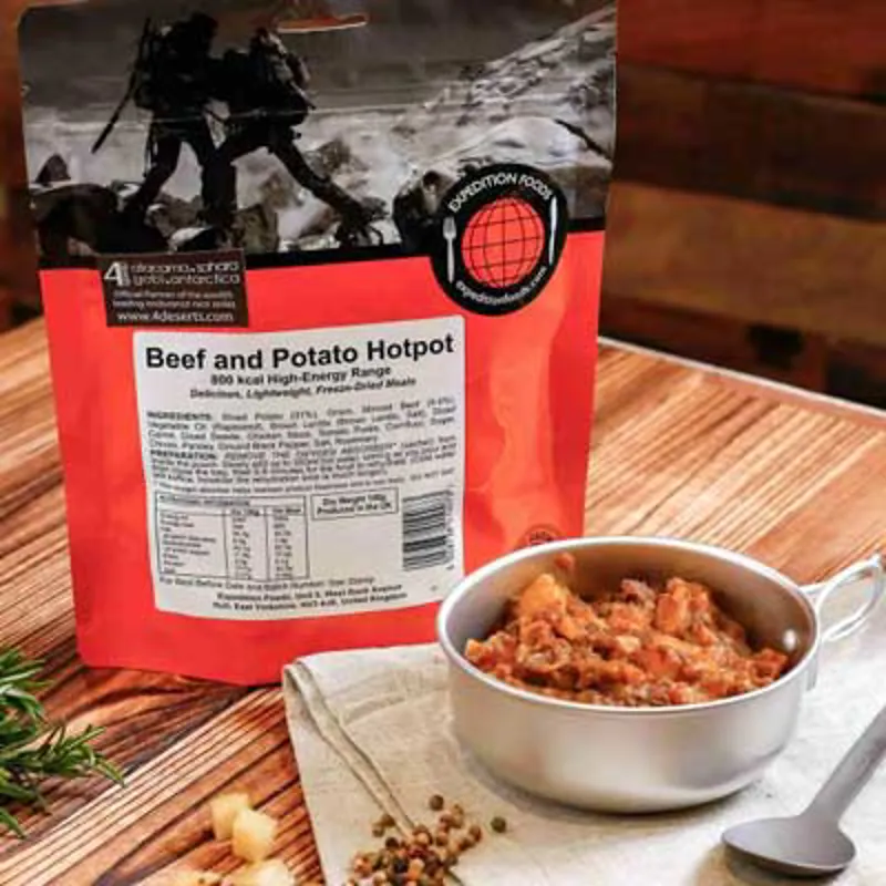 Expedition Foods Freeze Dried Beef and Potato Hotpot 800kcal DF GF