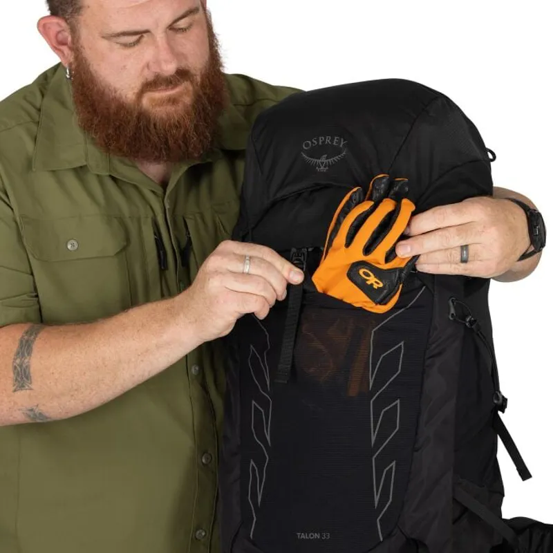 Osprey Talon 33 Black/Coal Grey - Extended Fit L/XL Backlength-8