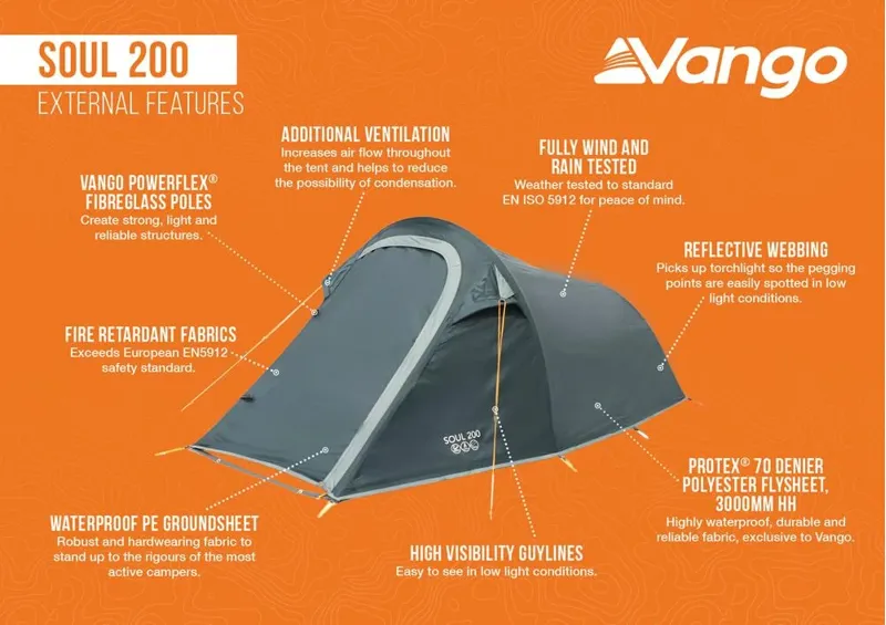 Vango Soul 200 Backpacking Tent Peridot Green-1