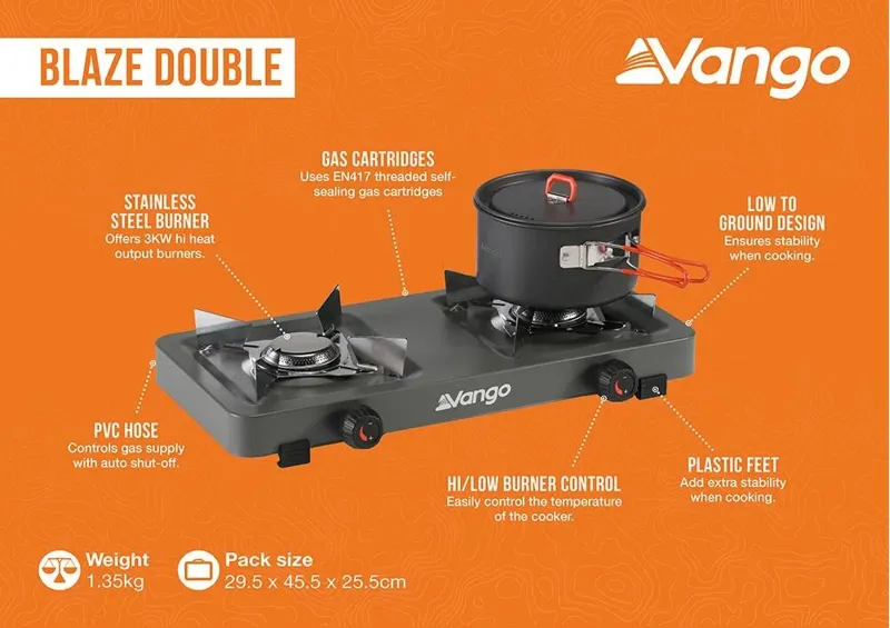 Vango Blaze Double Burner Cooker-1