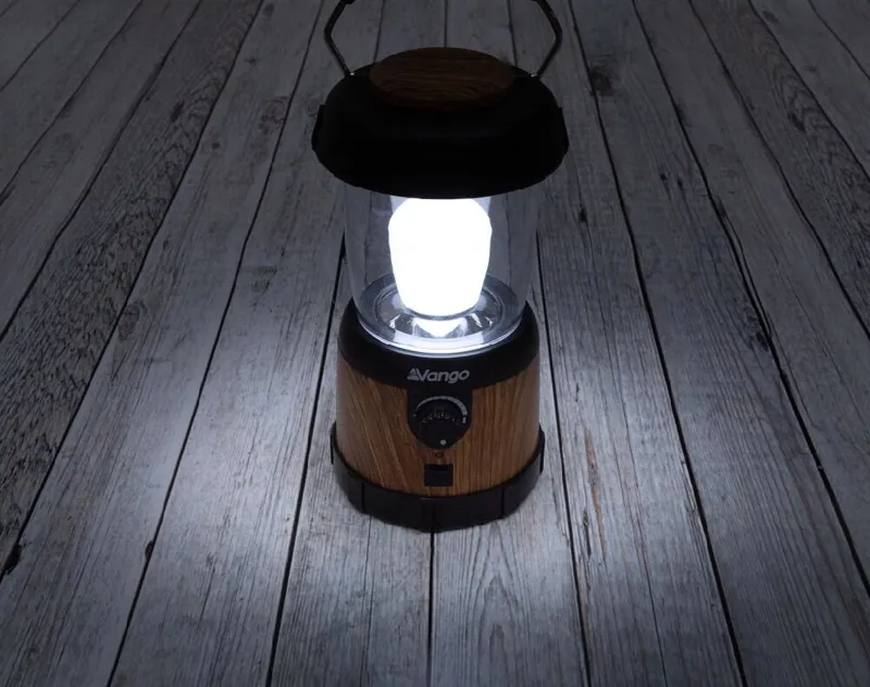 Vango Nova 200 Recharge Camping Lantern - Wood-3