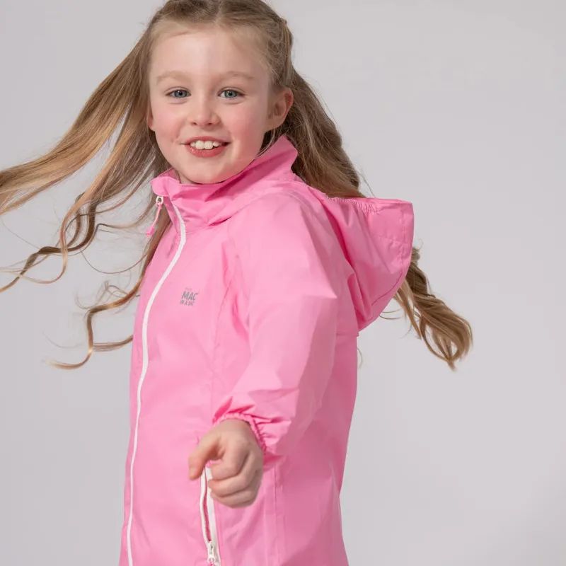 Mac in a Sac Kids Waterproof Jacket- Red - Sweet Pea-3
