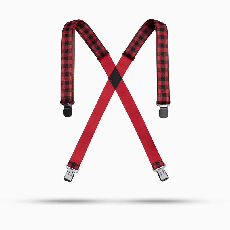 Arcade Suspenders Jessup Red Plaid Tartan