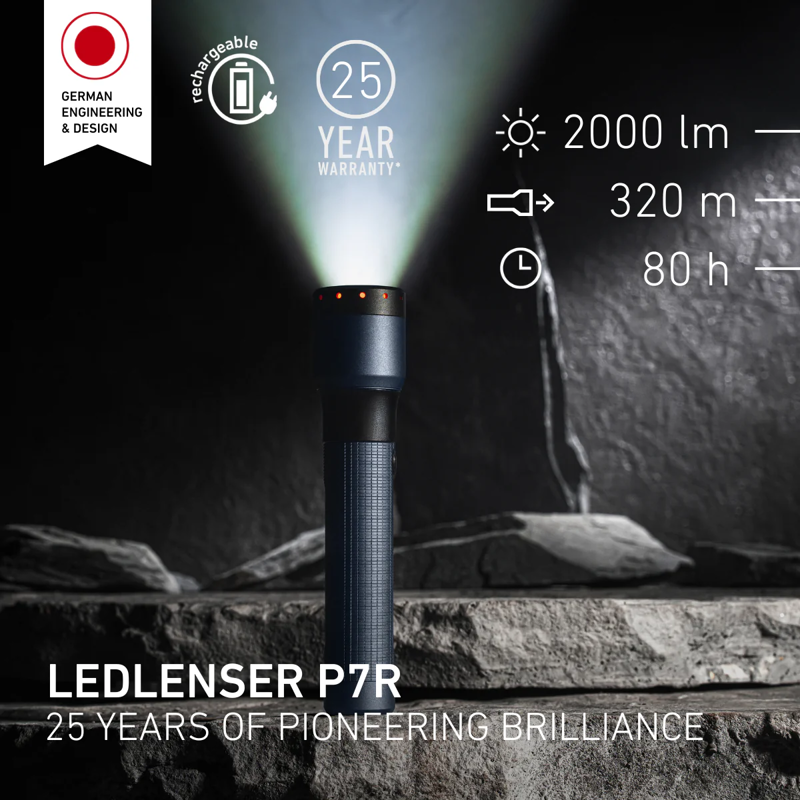 Ledlenser P7R Flashlight Torch - Value Pack with Additional Battery - 25yr Warranty-3