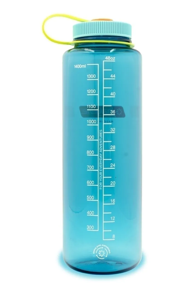Nalgene Tritan Sustain 1.5 litre Wide Mouth Bottle - Cerulean-1
