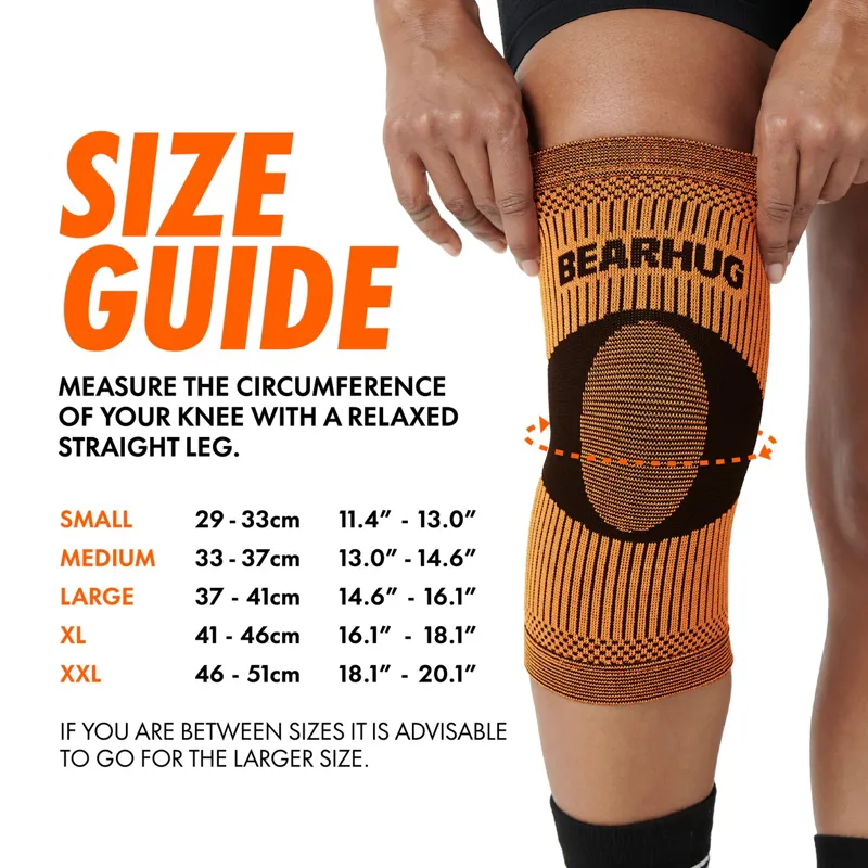 Bearhug Bamboo Knee Compression Support Sleeve For Arthritic Relief and Pain Recovery-5