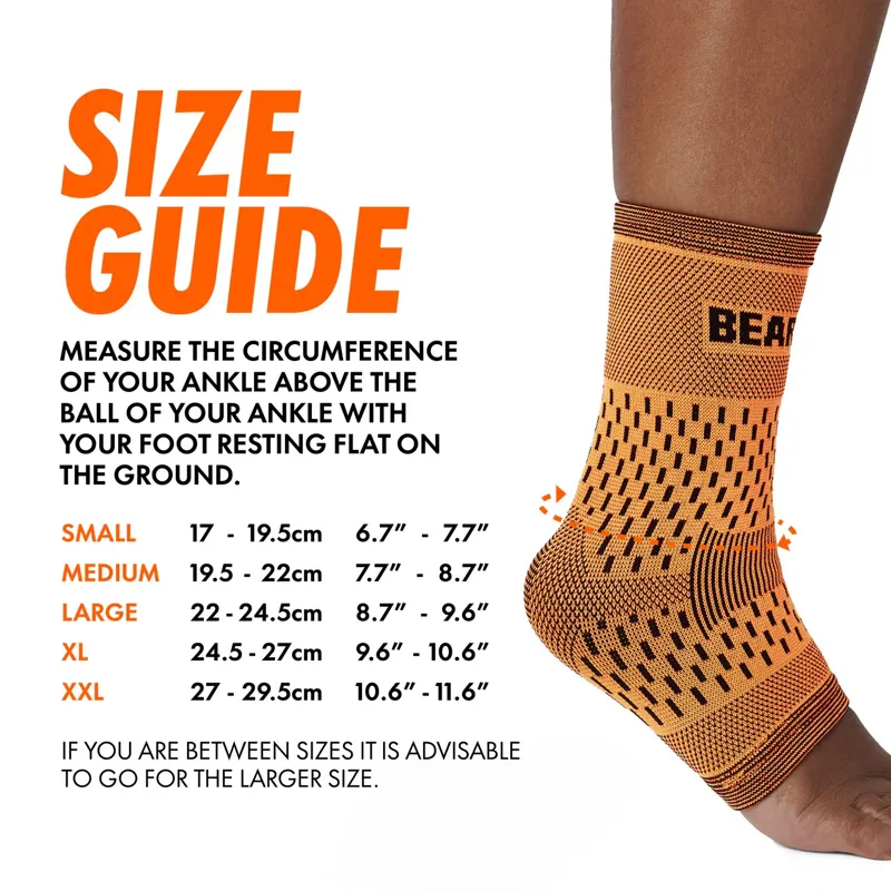 Bearhug Bamboo Ankle Compression Support Sleeve For Achilles Tendon and Ankle Sprains-7