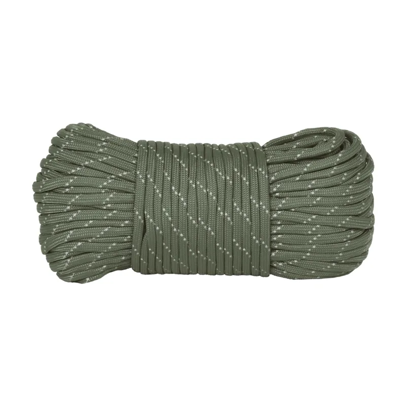 Lifeventure Paracord 550lb 7-core Olive Green 33m with Reflective Thread