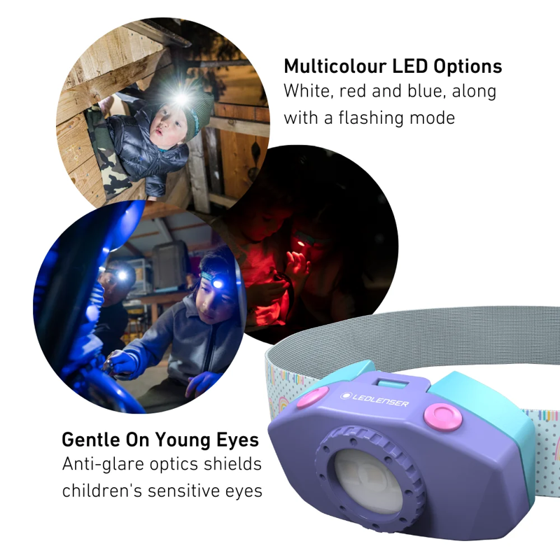 Ledlenser KIDLED2 Headlamp Purple 40lm-5