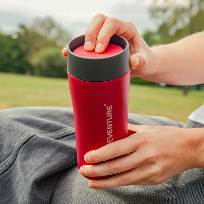 Lifeventure One-Touch Thermal Mug 350ml - Red-3