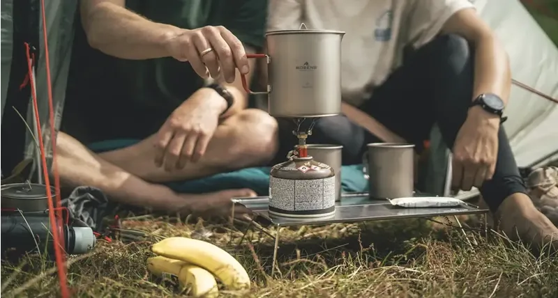 Robens Wilderness Cooking Table a Mini Pop-up Lightweight Camping and Stove Table-5