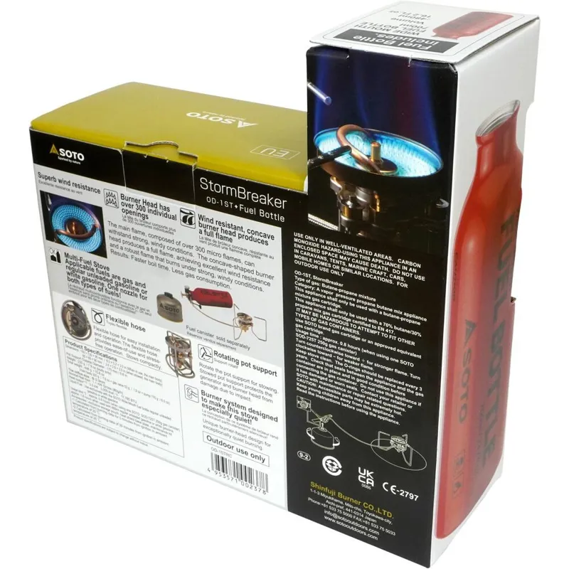 Soto Stormbreaker Multi Fuel Camping Stove with Fuel Bottle-5