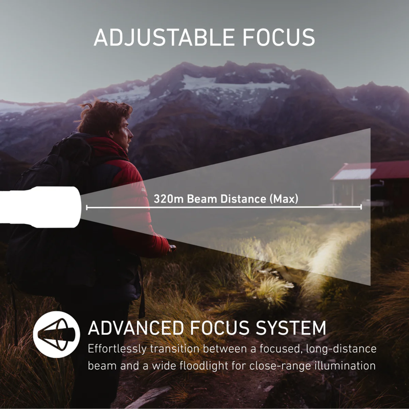 Ledlenser P7R Flashlight Torch - Value Pack with Additional Battery - 25yr Warranty-5