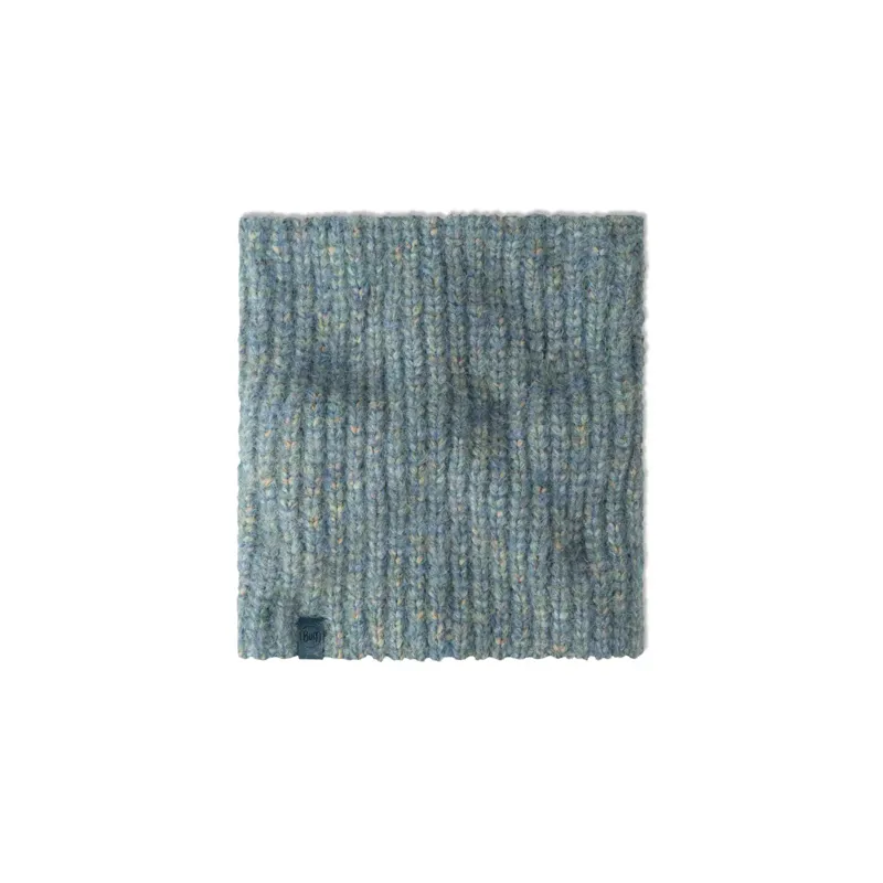 Buff Knitted and Fleece Neck Warmer Dalia Teal-2