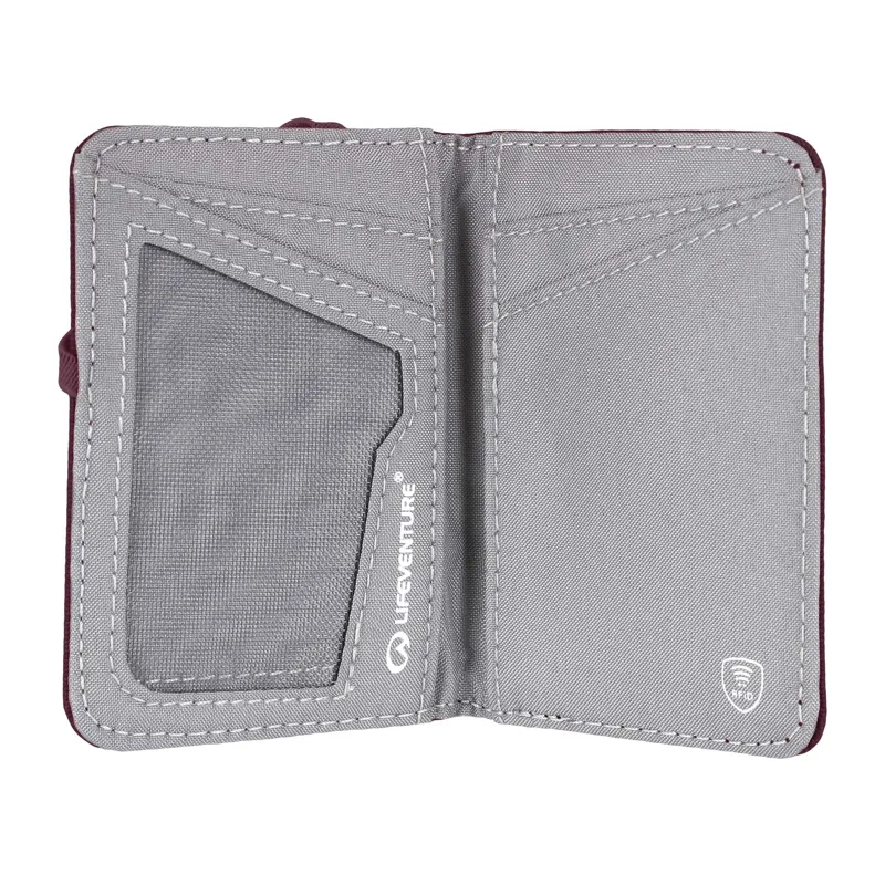 Lifeventure RFiD Card Wallet Plum-2