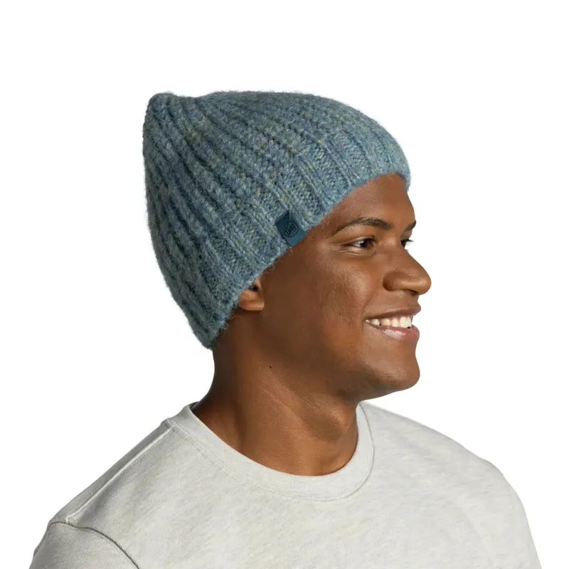 Buff Knitted and Fleece Band Beanie Dalia-3