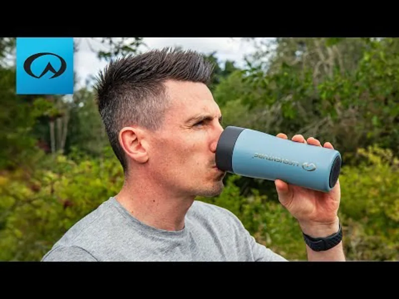 Lifeventure One-Touch Thermal Mug 350ml - Ice Blue-4