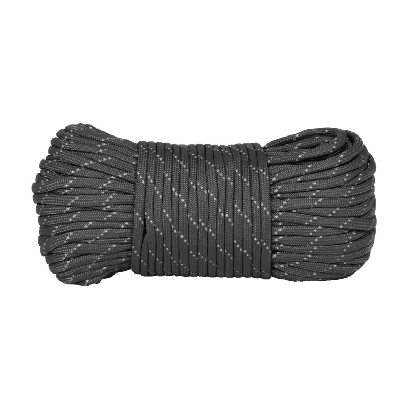 Lifeventure Nylon Paracord 550lb 7-core Black 33m with Reflective Thread-5