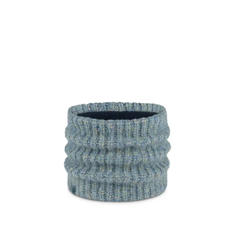 Buff Knitted and Fleece Neck Warmer Dalia Teal