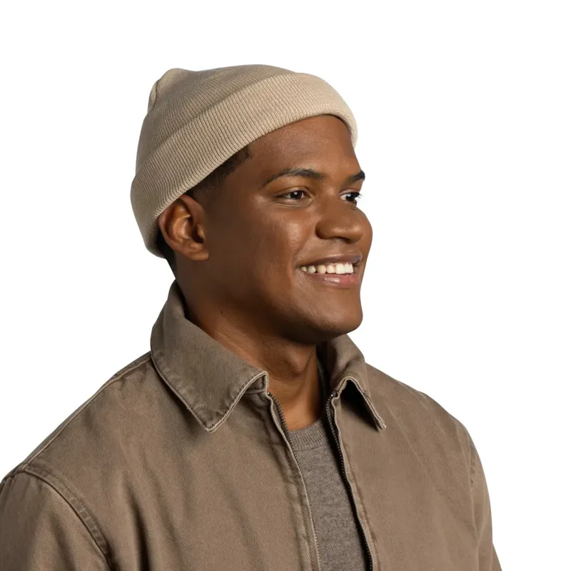 Buff Knitted Beanie Lilon Fisherman B Biscotti-3