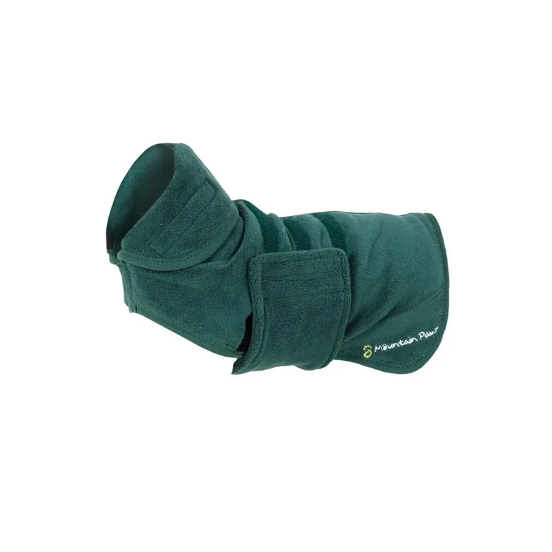 Mountain Paws Dog Robe Small - Green-2