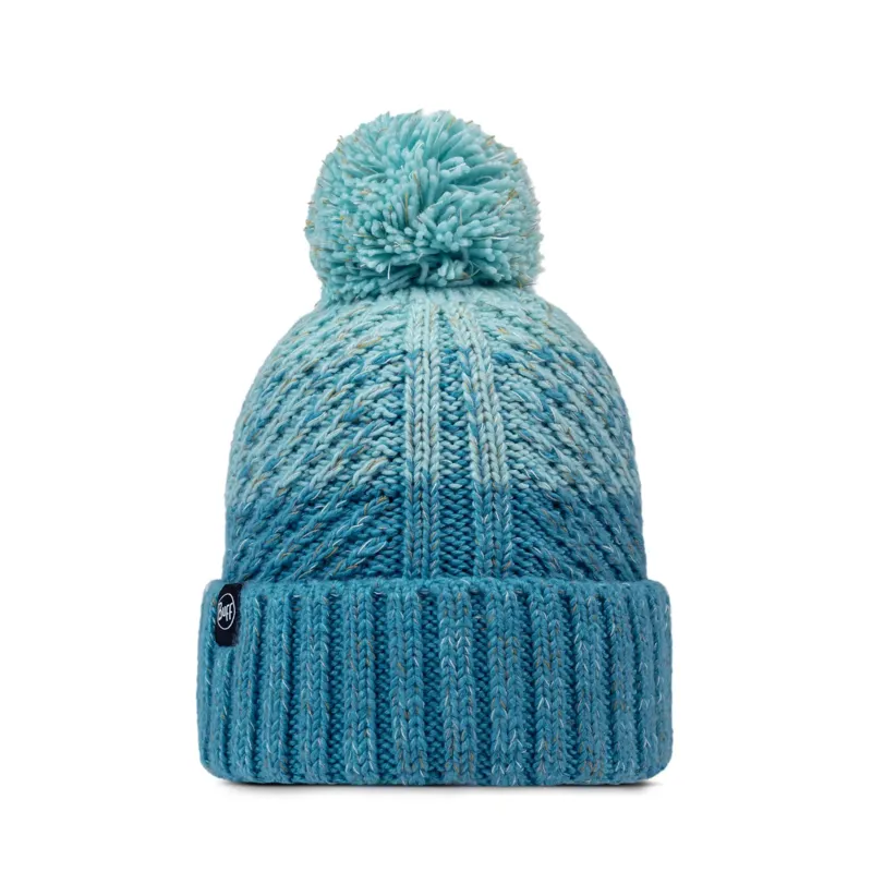 Buff Knitted and Fleece Band Beanie Akna Tourmaline