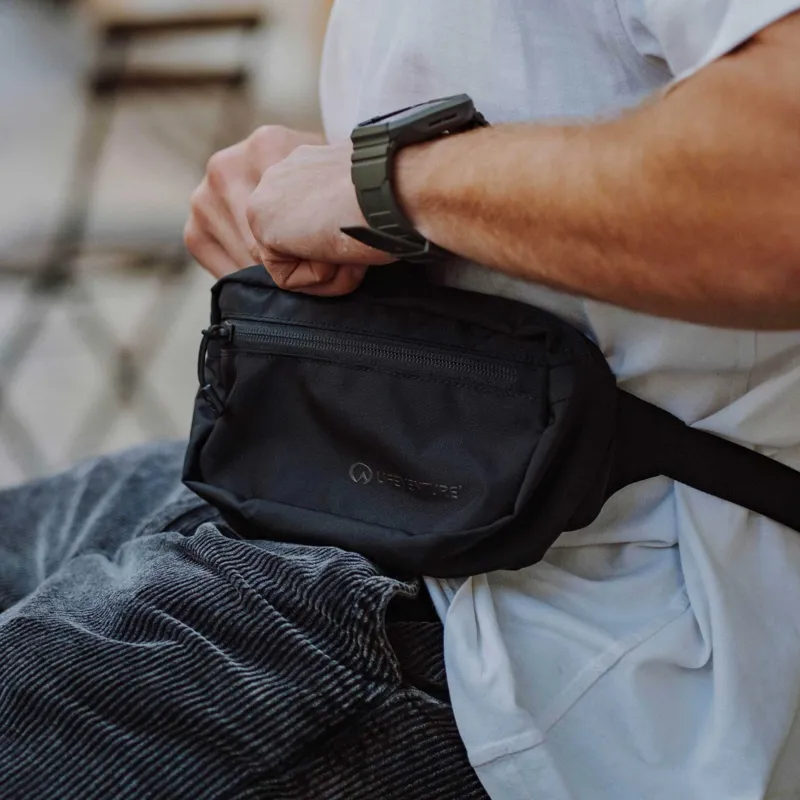 Lifeventure Discovery RFiD Water Resistant Belt and Hip Pack - Black-5