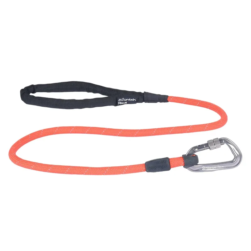 Mountain Paws - Climbing Rope Dog Lead - Orange-1