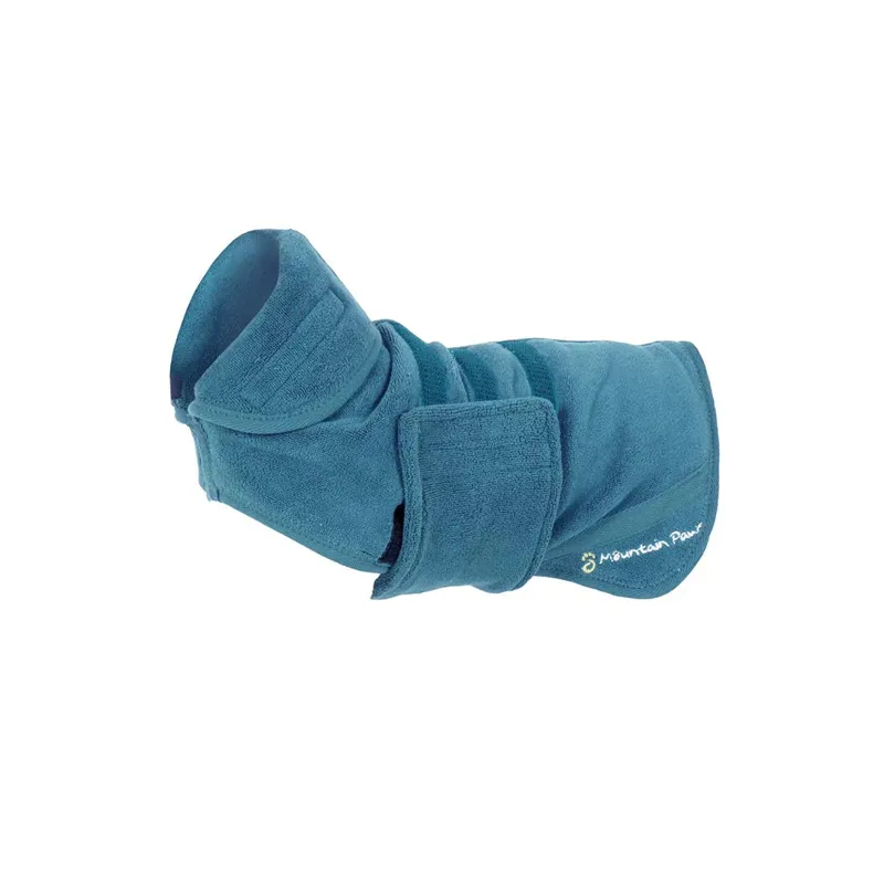 Mountain Paws Microfibre Dog Robe - Blue-1